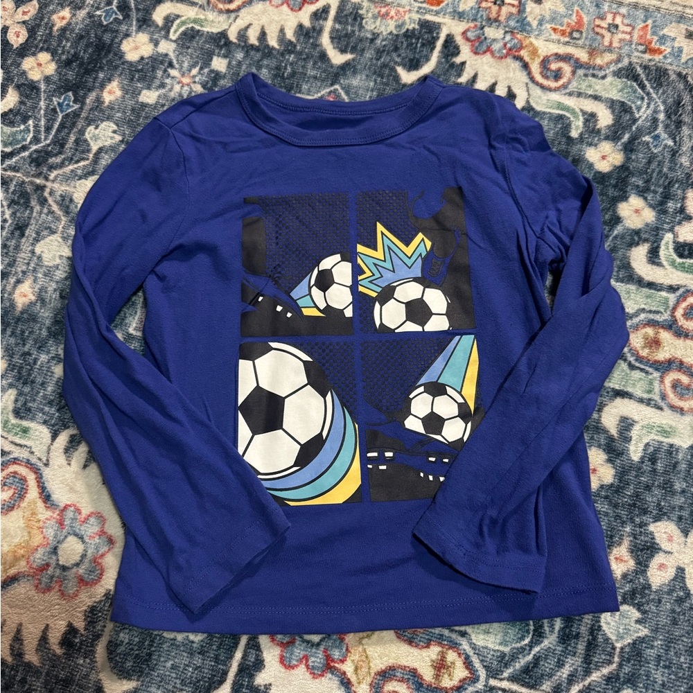 GAP Blue Long Sleeve Soccer Tee